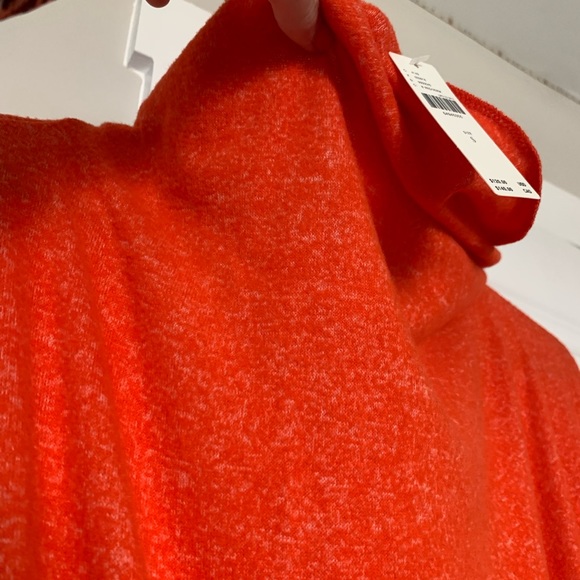 Anthropologie Daily Practice Vibrant Orange Long Sleeve So Soft Dress - Picture 7 of 11